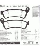 Premier sintered brake pads for Honda big scooters and bikes